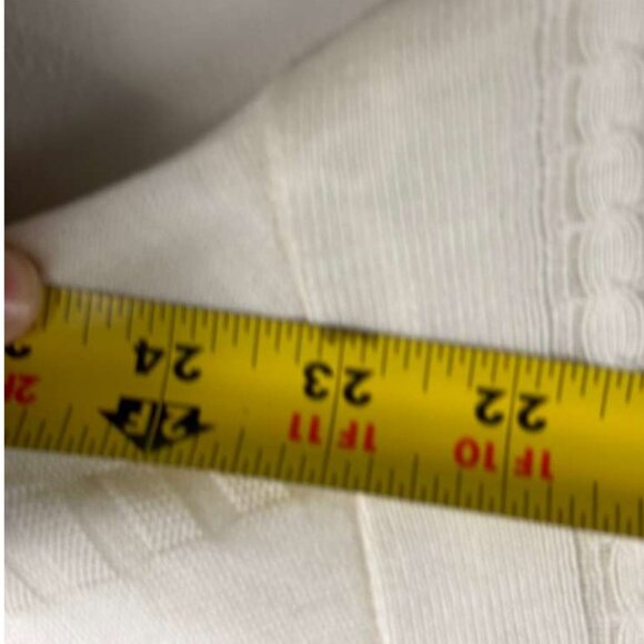 Marcello Mens Knitted Long Sleeve Quarter Zip Sweater Off White Size Large - Picture 2 of 9